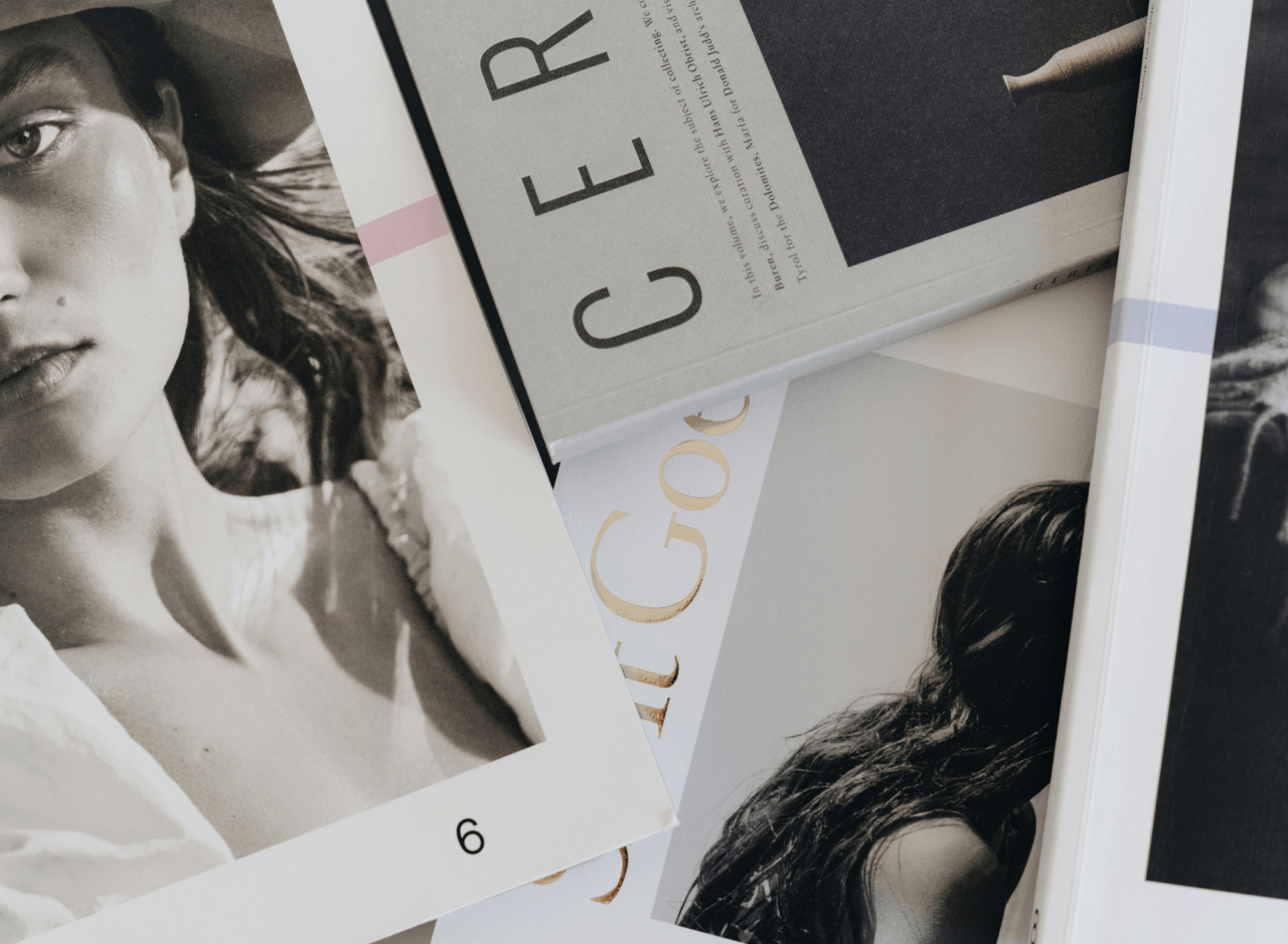 Magazine flatlay to showcase wedding submissions